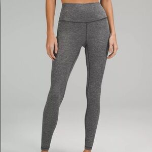 Lululemon womens align leggings mini Heathered herringbone 10